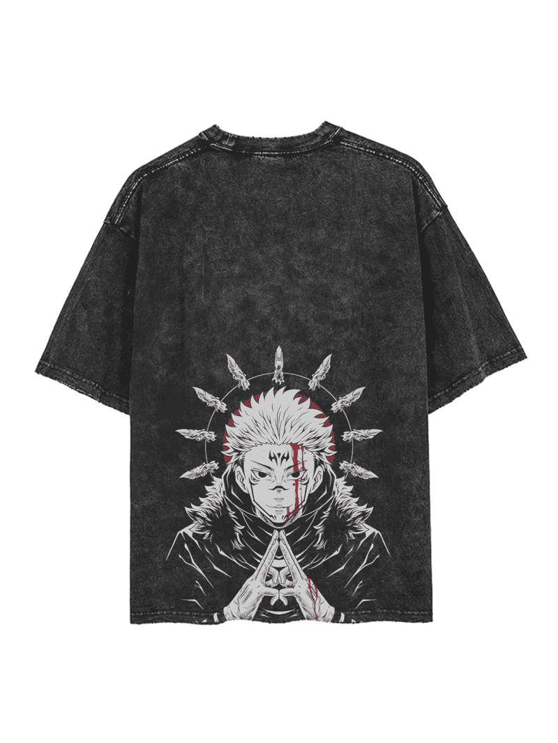 trzn king cursed 2 sided vintage tee attack titan 694